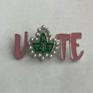 “Vote” Pin Brooch For ALPHA KAPPA ALPHA Sorority